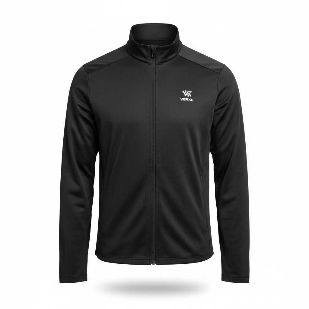 VERXE Men's Essential Full-Zip Athletic Training Jacket